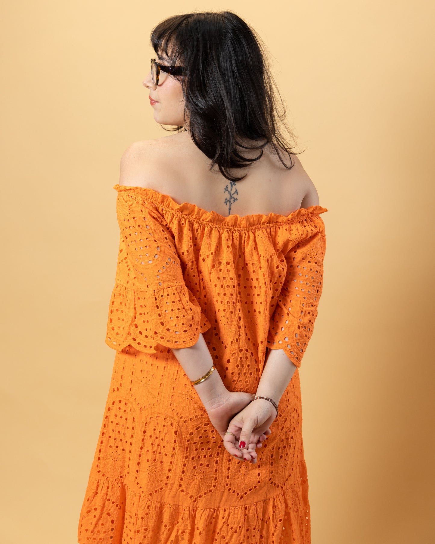 Monica's Eyelet Short Dress