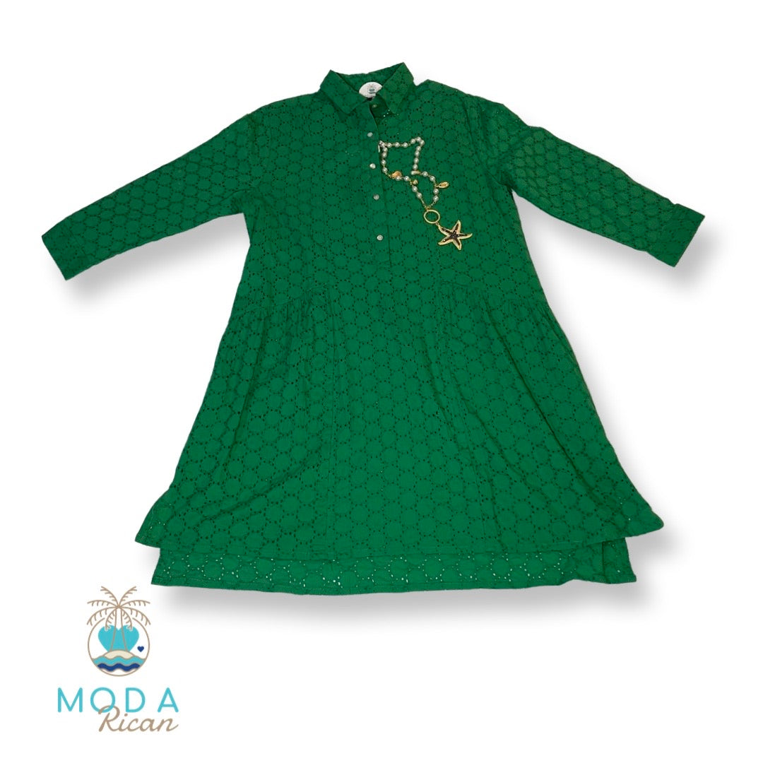 Valeria's Eyelet Short Dress