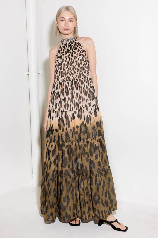 Safari Glam Maxi Dress