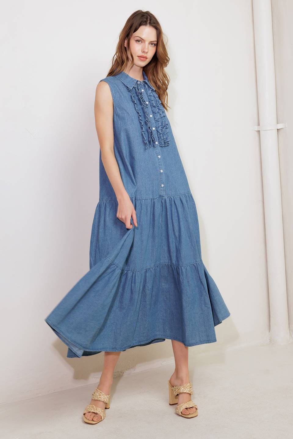 Blue Luxe Maxi Dress