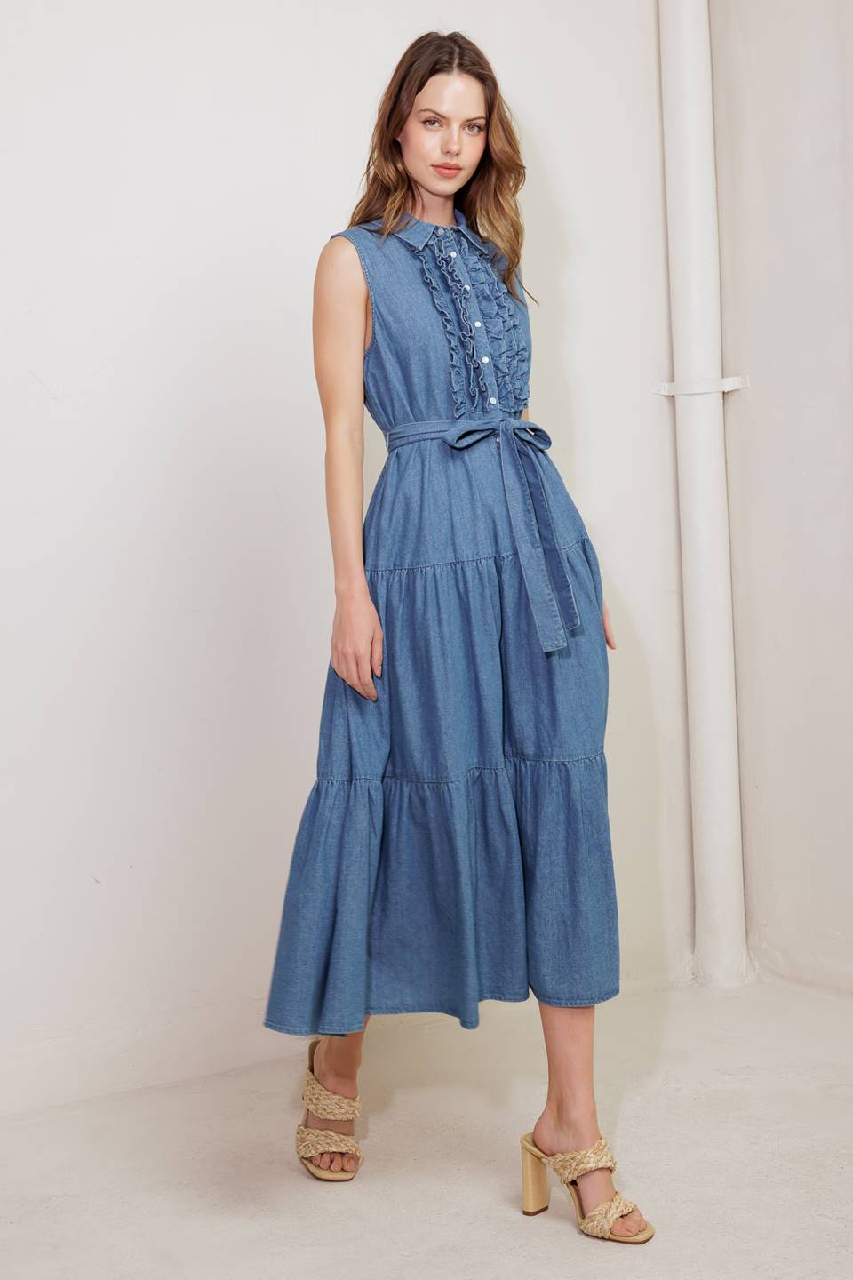 Blue Luxe Maxi Dress