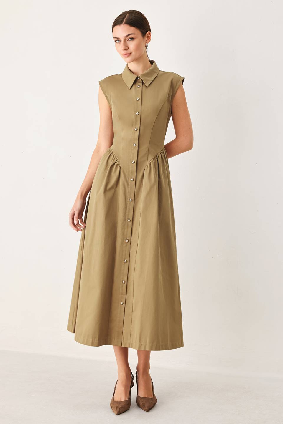 Latte Midi Dress