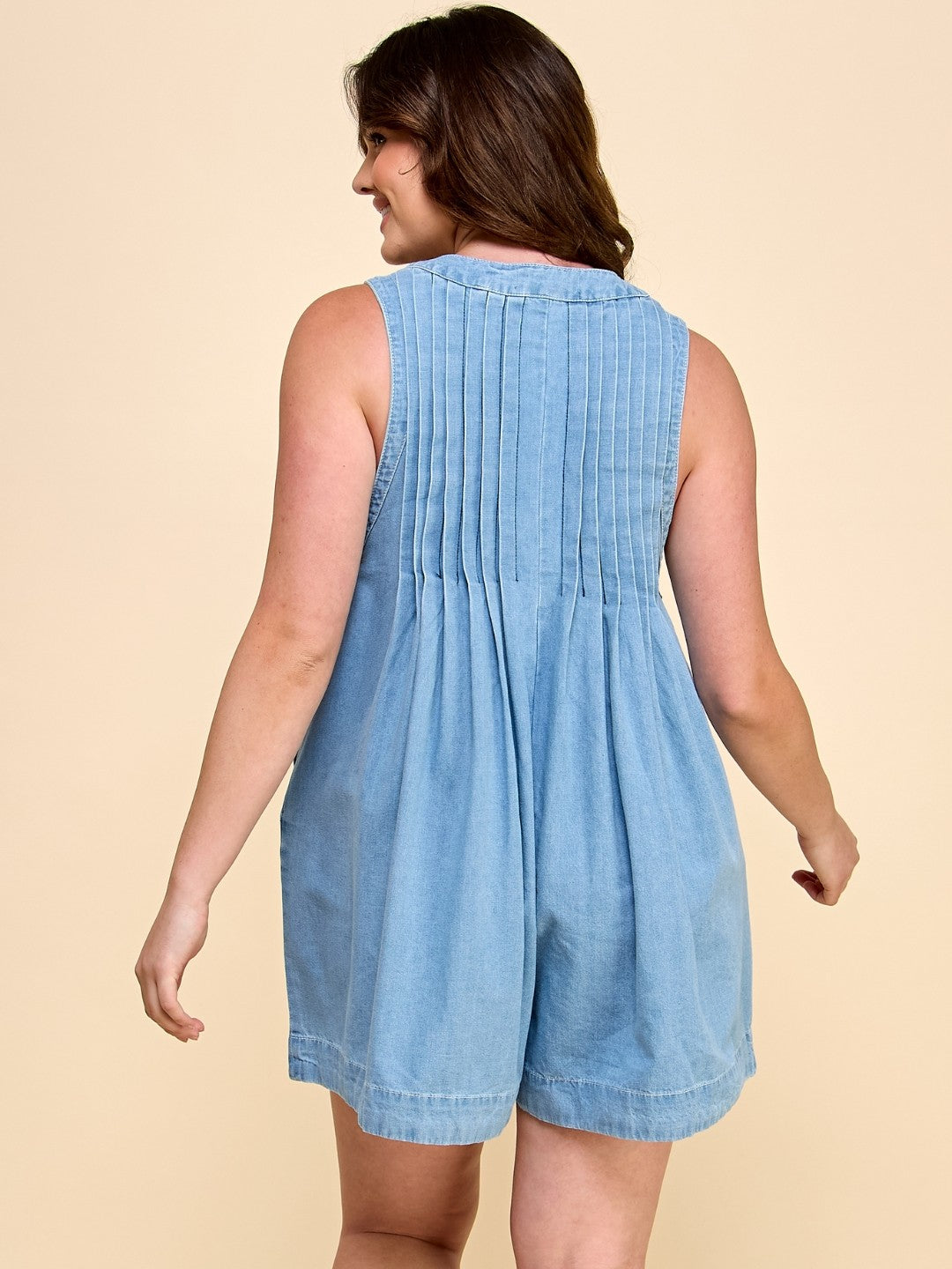 Cartagena Denim Romper