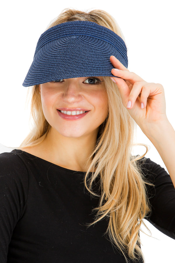 Roll-Up Straw Visor